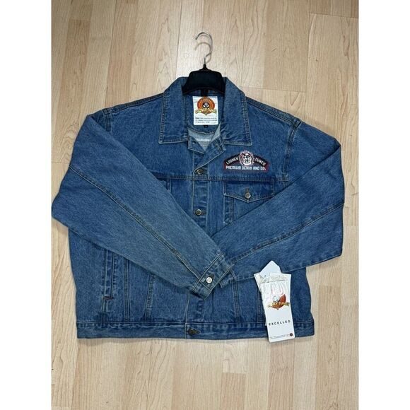 Dead Stock NWT 90s Y2K Warner Bros Vintage Emroidered Looney Tunes Denim Jean - Picture 1 of 13